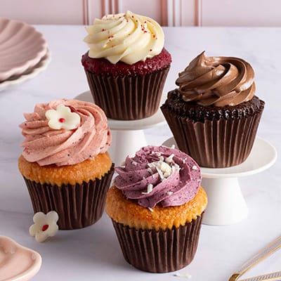 Assorted Cupcakes Box [4 Pieces]