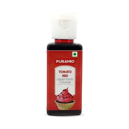 Puramio Liquid Food Colour - Tomato Red, 50 ml