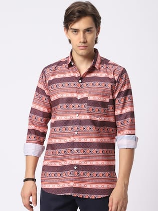 Classic Ethnic Printed Casual Shirt