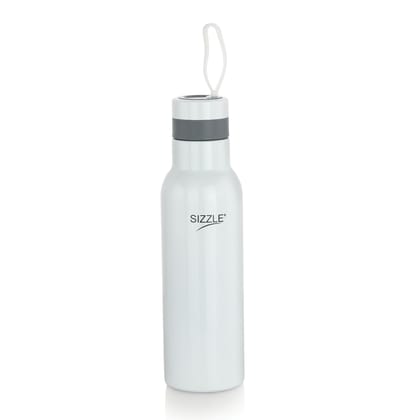 Astra Stainless Steel Water Bottle - 700ml - Single Wall-White