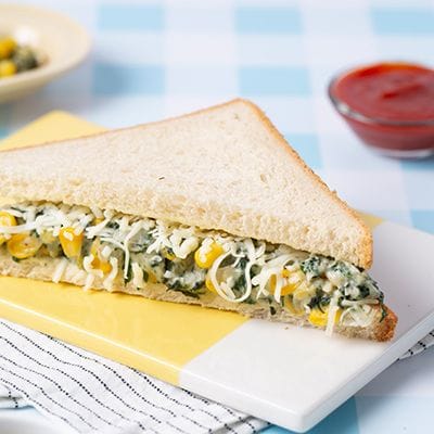 Spinach Corn & Cheese Sandwich [Single]