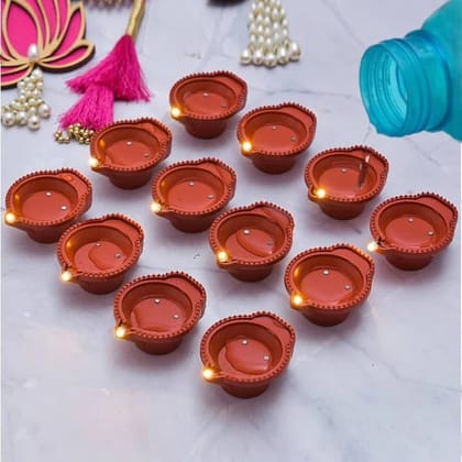 Decent Water Sensor Diya-Pack of 12