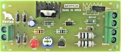 12 Volt LED Auto cut Emergency Light with Automatic Battery charging - Assembled Board  by MYPCB