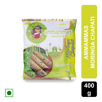 Ammamma's Easy2Cook Moringa Chapati, 400 gm Pouch