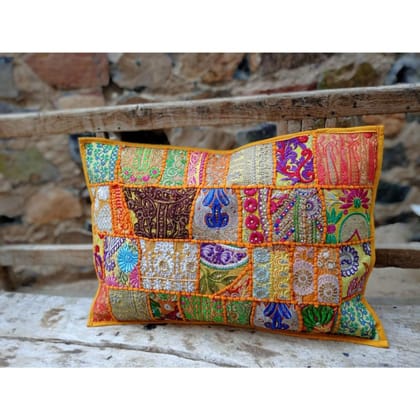 Khamma Ghani Traditional Cotton Kambadiya Pillow Covers-Set of 2