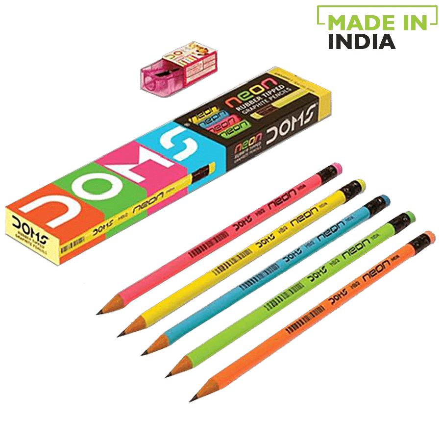 Doms Neon Pencil Rt, 10 Pcs