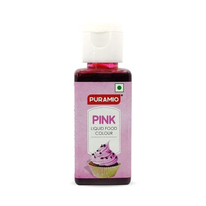 Puramio Liquid Food Colour - Pink, 50 ml