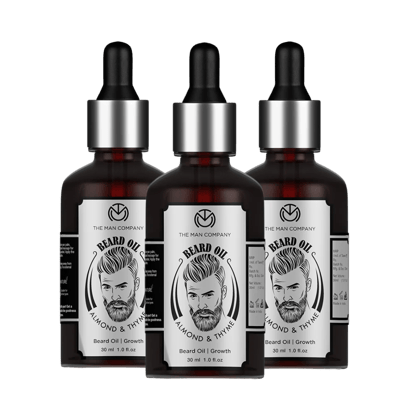 Beard Oil | Almond & Thyme 30ml Pack of 3