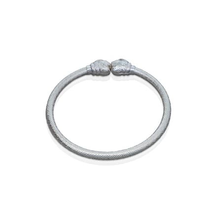 925 sterling silver handmade fabulous lion face stylish kada bangle bracelet tribal jewelry nsk853-2-4 or 2.25"