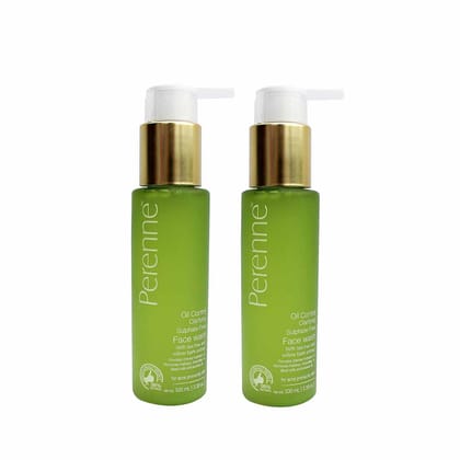 Twin Pack of Oil Control Clarifying Facewash with Tea Tree & Willow Bark Extract (100ml x 2)