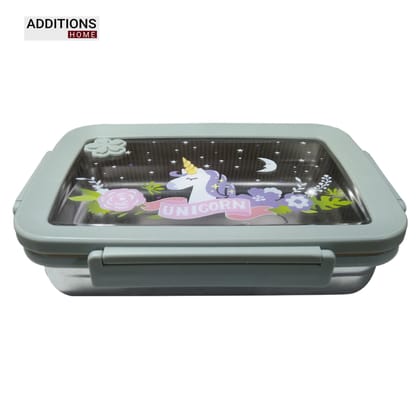 Unicorn Stainless Steel Insulated  Lunch Box , 600ML-600 ML / Blue