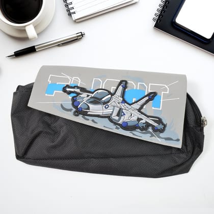 Pencil Pouch With Zipper, Students Pencil Case Large Capacity, Makeup Pouch, Stationery Bag (1 Pc/ 2 Compartment)