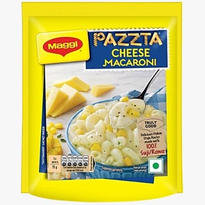 MAGGI Pazzta Cheese Macaroni - Made With 100% Suji/Rawa, 75 g Pouch