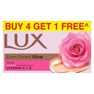 LUX Even Toned Glow|Buy 4 Get 1 Offer| Beauty Soaps|150 g