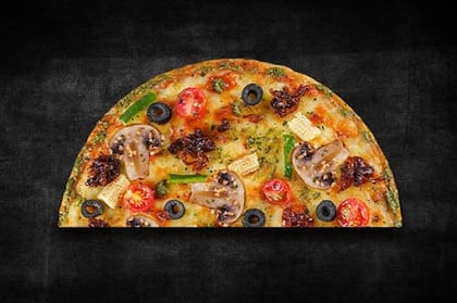 Pesto Shroom Paradiso Semizza (Half Pizza)(Serves 1) __ Semizza (Half Pizza)