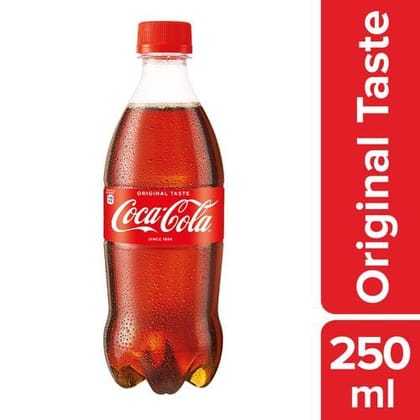 Coca Cola Soft Drink, 250 ml Bottle