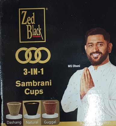 Zed Black Sambrani Cups (6 Pack)