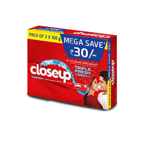 Close Up Toothpaste Triple Fresh, 450 gm Pack