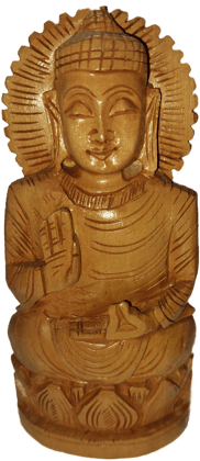 Bharat Traders Wooden Buddha Statue