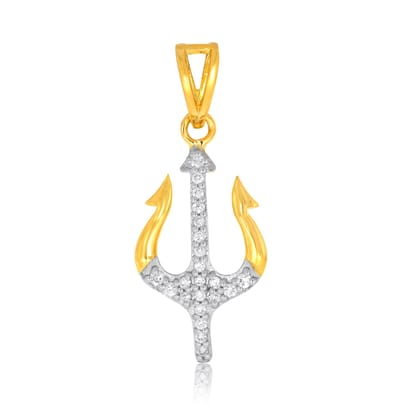 Senco Gold 18K Yellow Gold Weapon Of Destroy Diamond Pendant (Gold Weight -  1.35 g / 0.18 Ct / GH-VVS-VS)