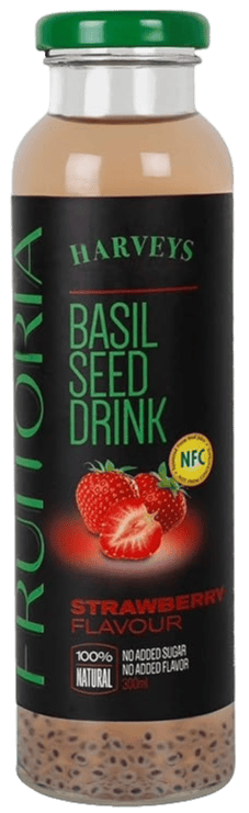 Harveys Basil Seed Drinks Strawberry Flavour