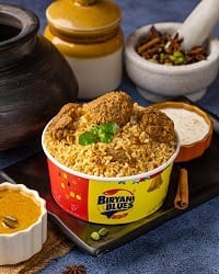 High Fiber Mutton Biryani with Brown Rice (Serves 1 (2 Pcs))
