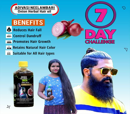 Adivasi Neelambari Onion Hair Oil For Hair Growth-250 ML