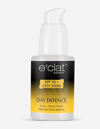 eclat Superior Day Defence Sun + Pollution Protection Sunscreen Serum - SPF 50+ -30ml