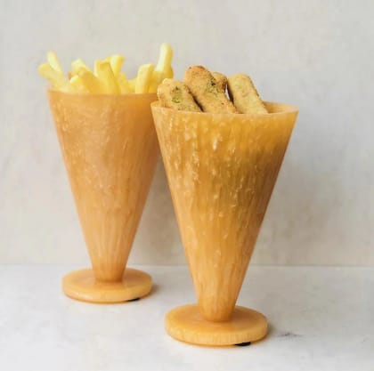 Cone Snack holder Orange Pack of 2