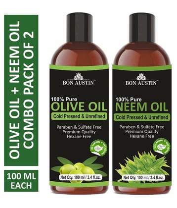 Bon Austin - Hair Growth Olive Oil 100 ml ( Pack of 2 )