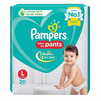 Pampers New Diaper Pants Large 20 Count