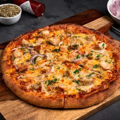 Smoked Chicken Spicy Pizza __ Medium [Thin Crust] [9 Inches]