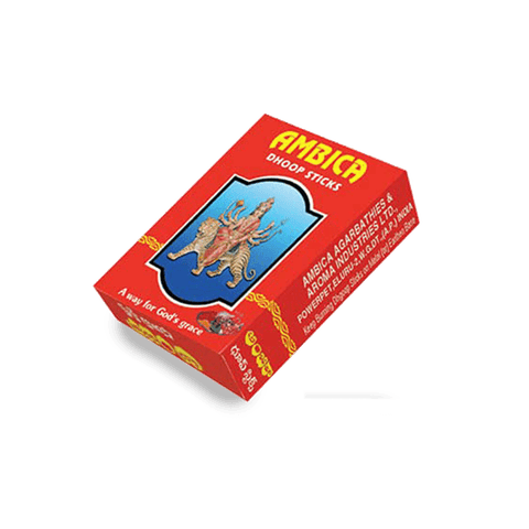 Ambica Dhoop Sticks, 50 gm Box