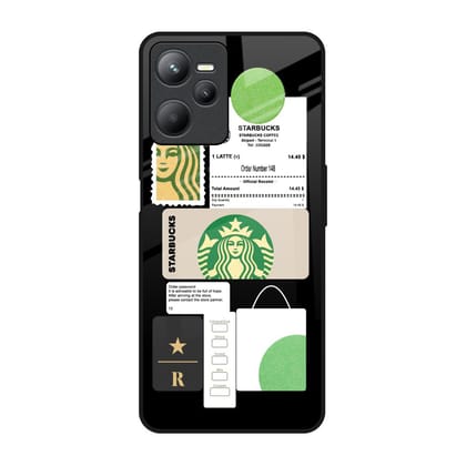 Coffee Latte Glass Case for Realme C35