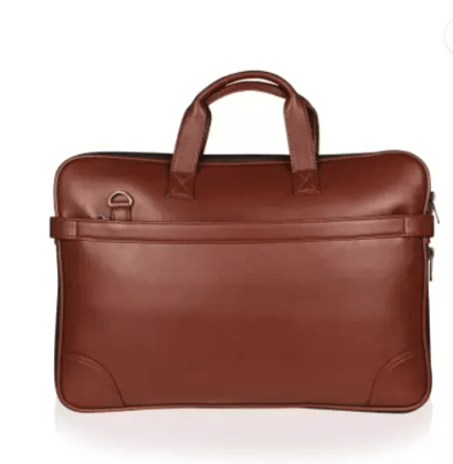 Yacht Vegan Leather Laptop Bag with Expandable Storage, Insignia Series, Wood, Unisex