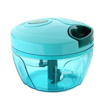 Manual Vegetable Chopper Food Processor, Portable Hand Pull String Garlic Mincer Onion Cutter Multi-Function Shredder, For Chilli Carrots Gingers, Fruits, Nuts, Herbs Durable (450 Ml Premium)