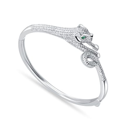 Silver Panther Kada for Women