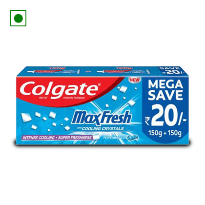 Colgate Maxfresh Anticavity Toothpaste Gel Peppermint Ice, 300 gm Box