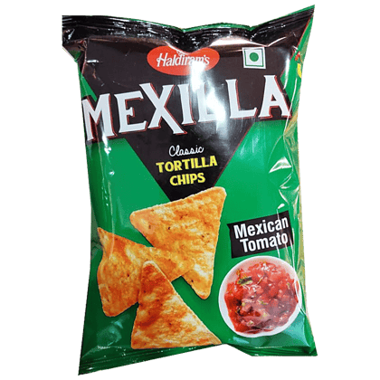 Haldiram's Mexilla Classic Tortilla Chips - Mexican Tomato Flavour, Crispy, 80 G(Savers Retail)