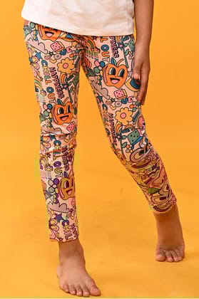 CHILL OUT LEGGINGS - PEACH-0-6 MONTHS / 1N / PEACH