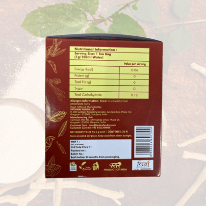 Tulsi Ashwagandha Green Tea Stress Relief & Revitalizes Mind & Body Farm Fresh 25 Tea Bags Pack of 2