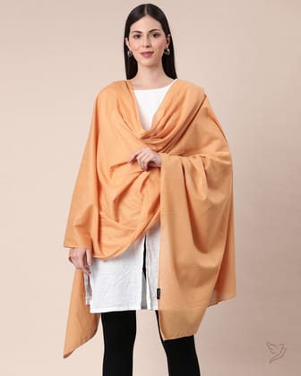 Cotton Shawl - Caramel Custard-Caramel Custard