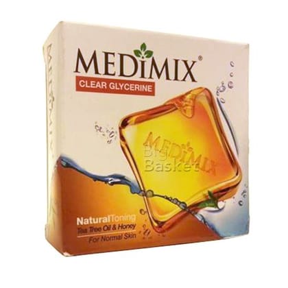 Medimix Clear Glycerine Tea Tree Oil Honey Soap Bar, 100 g Carton