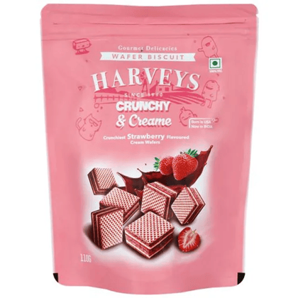 Harveys Crunchy & Creame Wafer Biscuit - Strawberry