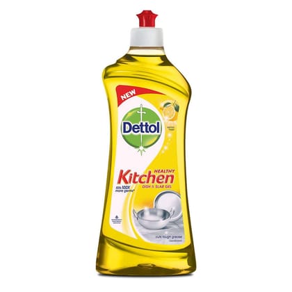 Dettol Kitchen Dish And Slab Gel, 750 Ml (Lemon Fresh)