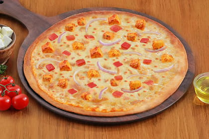 Indi Tandoori Paneer Pizza [10" Large] __ Thin Crust
