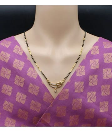 Soni jewellery Golden Mangalsutra Set ( Pack of 1 ) - Golden