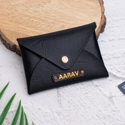 PERSONALISED CARDHOLDER - BLACK-Black