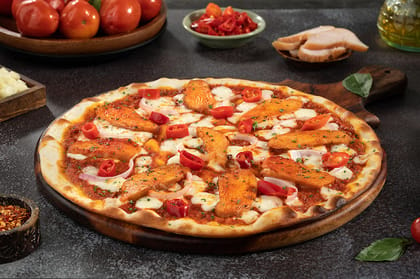 NY - Peri Peri Smoked Chicken Pizza [Extra Spicy] __ 12 Inch