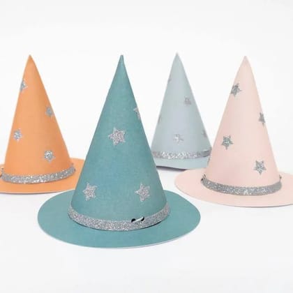 Pastel Halloween Mini Witch Hats (set of 8)